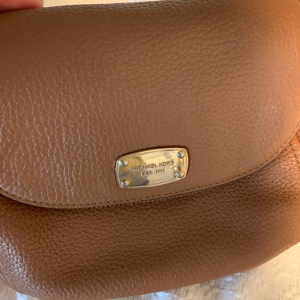 Michael Kors crossbody purse, worn